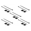 Delock Befestigungssockel 28 x 28 mm mit Kabelbinder L 300 x B 3,4 mm juodas