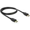 Delock Atrakinimo kabelis DisplayPort 1.2 kištukas > DisplayPort kištukas 1 m juodas 4K