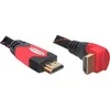 Delock kabelis, HDMI A kištukas > HDMI A kištukas kampinis 4K 1 m