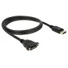 Sonstige Delock 1m M-F - 1 m - DisplayPort - DisplayPort - Vyriškas - Moteris - Auksinis