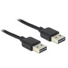 Kabelis USB Delock USB-A - USB-A 1 m Juodas (83460)