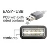 Sonstige KABELIS USB-A(M) KAMPINIS LEWO/PRAWO->USB-B(M) 2.0 1M EASY-USB JUODA DELOCK