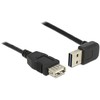 USB kabelis Delock USB-A - USB-A 1 m Juodas (83547)