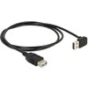 USB kabelis Delock USB-A - USB-A 1 m Juodas (83547)