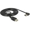 Kabelis USB Delock USB-A - USB-A 1 m Juodas (83551)