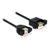 Delock Kabelis USB 2.0 Typ-B Buchse zum Einbau>USB 2.0 Typ-A Buchse zum Einbau 1m