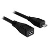 Delock ilgintuvas USB 2.0 tipo Micro-B kištukas > USB 2.0 tipo Micro-B lizdas