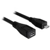 Delock ilgintuvas USB 2.0 tipo Micro-B kištukas > USB 2.0 tipo Micro-B lizdas