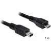 DELOCK cable USB micro-B St/ USB mini St 1m