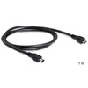DELOCK cable USB micro-B St/ USB mini St 1m