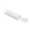Delock kabelio kanalas su dangteliu lipnus 26 x 13 mm - ilgis 1 m baltas