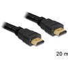 Delock Cable didelės spartos HDMI su eternetu – HDMI A Stecker > HDMI A Stecker 20 m
