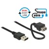 USB kabelis Delock USB-A - USB-A 2 m Juodas (83665)