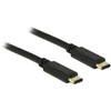 DELOCK Cable USB Type-C 2.0 male > USB Type-C 2.0 male 2.0 m juodas
