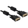 Delock 2m DVI-I - 2 m - DVI-I - DVI-I - Juodas - Auksinis - Vyriškas/Vyras