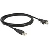 Delock 2m USB 2.0 - 2 m - USB A - USB B - USB 2.0 - Male/Male - Juodas