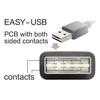 Delock Cable EASY-USB 2.0 A tipo kištukas > USB 2.0 B tipo kištukas 2 m juodas