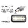 KABELIS USB MICRO(M)->USB-A(M) 2.0 2M KAMPINIS KAIRĖ/DEŠINĖ EASY-USB JUODA DELOCK