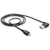 Delock Cable EASY USB 2.0-A > Mini USB 5 kontaktų kampu dešinė/kairė 2 m