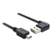 Delock Cable EASY USB 2.0-A > Mini USB 5 kontaktų kampu dešinė/kairė 2 m
