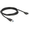 USB laidas Delock USB-A į microUSB 2 m juodas (83598)