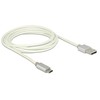 KABELIS USB MICRO(M)->USB-A(M) 2.0 2M Sidabrinis OPLOT DELOCK