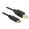 DELOCK Cable Cable USB Type-C 2.0 vyriškas > USB 2.0 Type-B male 2.0 m juodas
