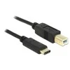 DELOCK Cable Cable USB Type-C 2.0 vyriškas > USB 2.0 Type-B male 2.0 m juodas