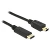USB kabelis Delock USB- C - 2,5 m Juoda (83336)