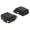 ADAPTER HDMI(F)->HDMI(F) BECZKA JUODA DELOCK