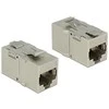 Delock Delock Modulis Keystone su RJ45 lizdas > RJ45 lizdas Cat.6A metalinis