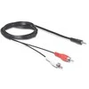 Delock garso kabelis 3,5 mm lizdo kištukas > 2 x 5 m