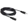Delock Kabelis minijack plėtinys M/F 3Pin 5m juoda