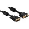 KABELIS DVI-I(M)(24+5)->DVI-I(M)(24+5) 3M JUODA DUAL LINK FERITAS DELOCK