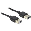 Delock Cable EASY-USB 2.0 A tipo kištukas > EASY-USB 2.0 A tipo kištukas 3 m juodas
