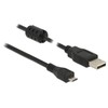 Delock „Delock“ USB laidas USB-A – „microUSB“ 3 m juodas (84909)