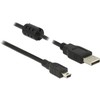 Delock USB AM – Mini BM 2.0 kabelis 3m juodas