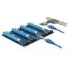 Delock Riser PCI-E x1 > 4 x PCIE x16 su USB kabeliu 60 cm (41427)