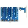 Delock Riser PCI-E x1 > 4 x PCIE x16 su USB kabeliu 60 cm (41427)
