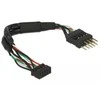 Delock USB 9 pin - USB 9 pin, 0,12m, Juoda (41977)