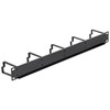 Delock 19" kabelių valdymo skydelis 1U juodas