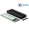 DELOCK išorinis M.2 NVMe PCIe SSD korpusas su SuperSpeed USB 10 Gbps USB 3.1 Gen 2 USB Type-C motele