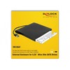 Delock korpusas skirtas 5,25 itin ploniems SATA diskams 9,5 mm iki A tipo USB kištuko