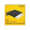 Delock korpusas skirtas 5,25 itin ploniems SATA diskams 9,5 mm iki A tipo USB kištuko