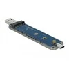 DELOCK išorinis M.2 NVME PCIe SSD korpusas su C tipo ir A tipo USB kištuku