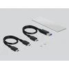 „Delock“ išorinis korpusas, skirtas M.2 NVMe PCIe SSD USB Type-C™ lizdui
