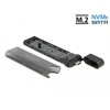 Delock DeLOCK 42635 HDD korpusas Juodas M.2 SSD korpusas