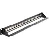 Delock 19" Keystone 24 prievadas su bėgeliu