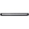 Delock 19" Keystone 24 prievadas su bėgeliu