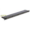 Delock 43316 - RJ-45 - LSA - Juodas - Metal - Rack mounting - 0.5U - 482.6 mm